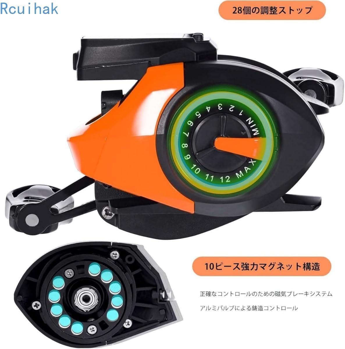 Electric Reel, Spinning Reel, Fly Reel, USB Rechargeable, Smooth Winding, Maximum Drag Force, 22.0 lbs (10 kg), Gear Ratio 7.2:1, Lightweight, Strong Drag Force, For Far-Toasting, Ice Fishing