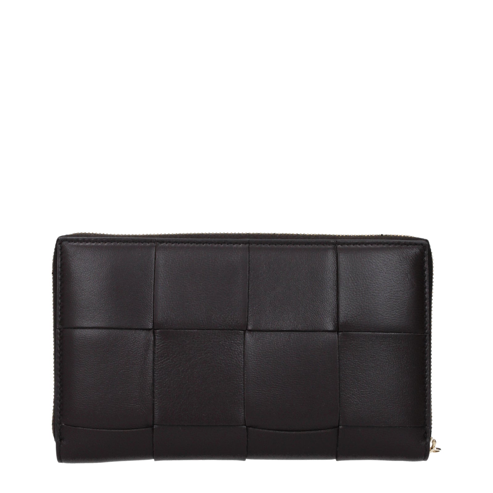 Bottega Veneta Wallets Cassettes女性茶色の革/ダークチョコレート - Image 3