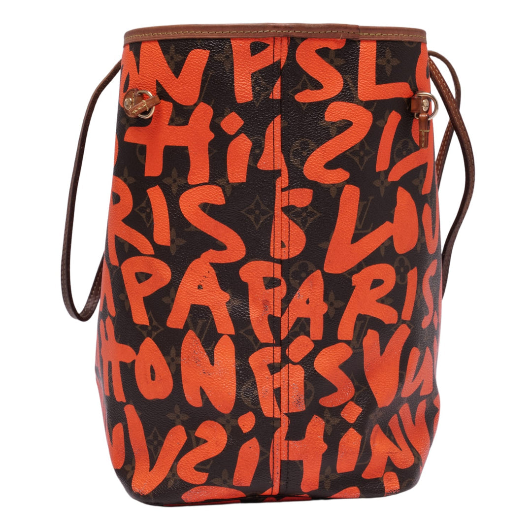 LOUIS VUITTON 'MONOGRAM ORANGE GRAFFITI' NEVERFULL GM BAG