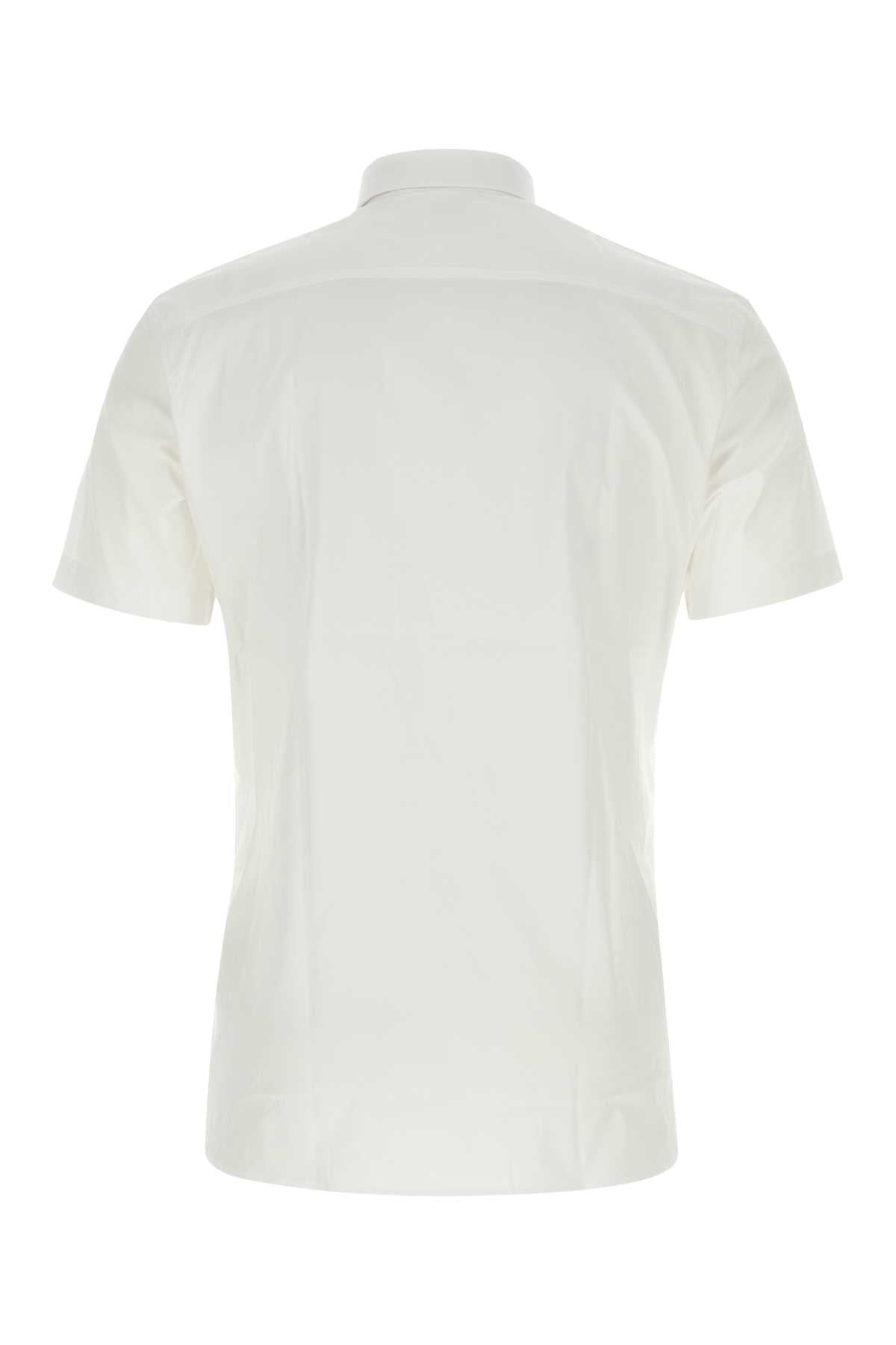 Burberry バーバリーホワイトストレッチポップリンシャツ - Image 3