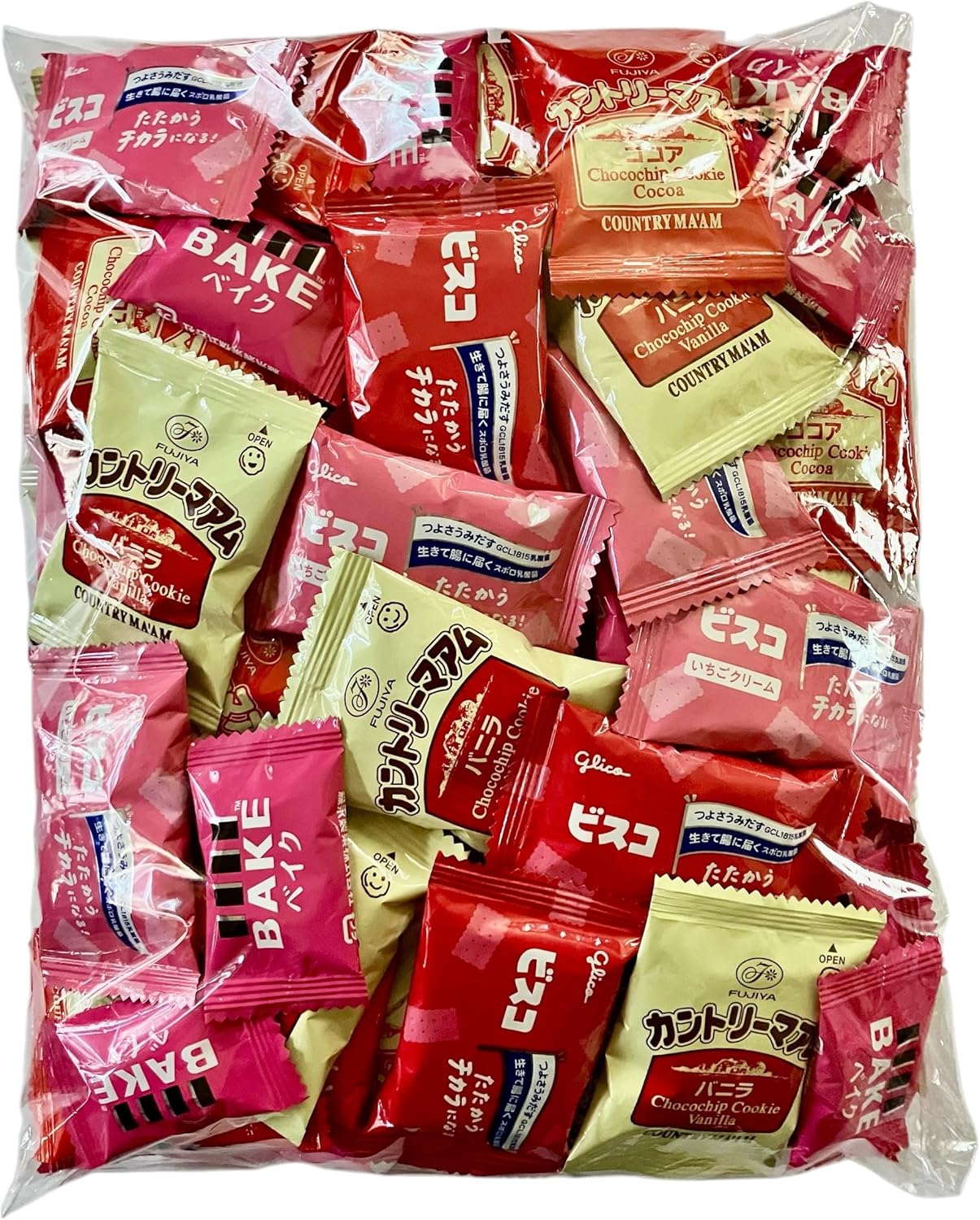 Country Mam & Bisco & Bake Total 120 Sheets (104 Bags) Bulk Set Commercial Individually Wrapped Assorted