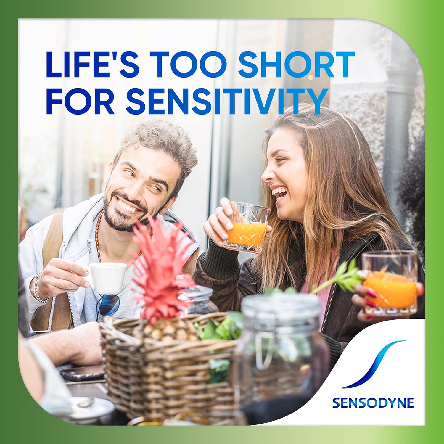 Sensodyne Fresh Mint - Pasta dental para dientes sensibles, pasta dental aceptada por la ADA para la prevención de caries y el tratamiento de dientes sensibles - 4 onzas (paquete de 2)