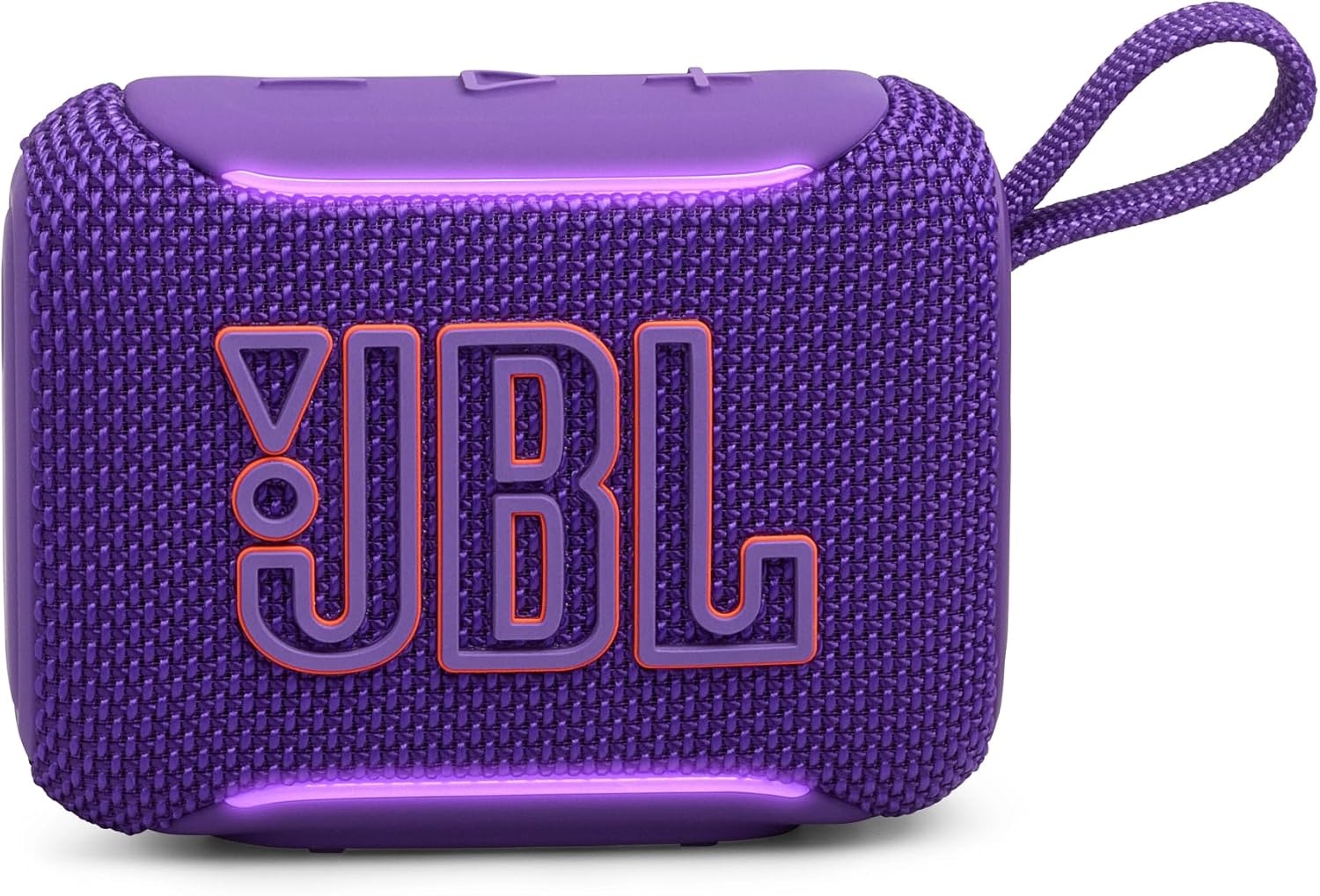 JBL JBLGO5PURJN GO5 Bluetooth Speaker, USB C Charging, IP68 Dustproof, Waterproof, Lossless Playback, Ambient Edge Light, AirTouch, Stereo Pairing, Small, App Compatible, Auracast Compatible, Passive