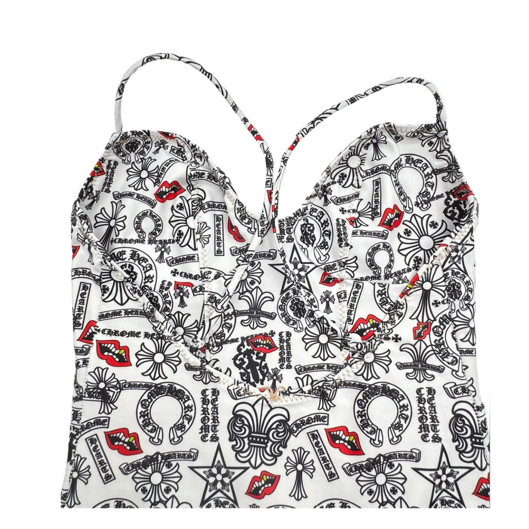 CHROME HEARTS MATTY BOY 'CHOMPER' ONE PIECE SWIMSUIT