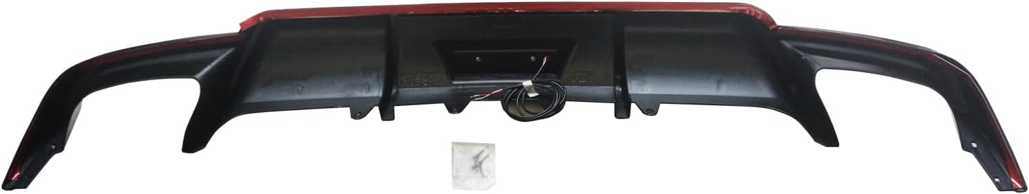 CARIG Camry Rear Diffuser, Toyota Camry WS/WS Leather Package for 2018-2023 Vehicles, Rear Pan Bar Spoiler, Rear Pan Bar Diffuser, LED Brake Lamp, ABS Painted, Glossy Black, Genuine Parts, Custom Car