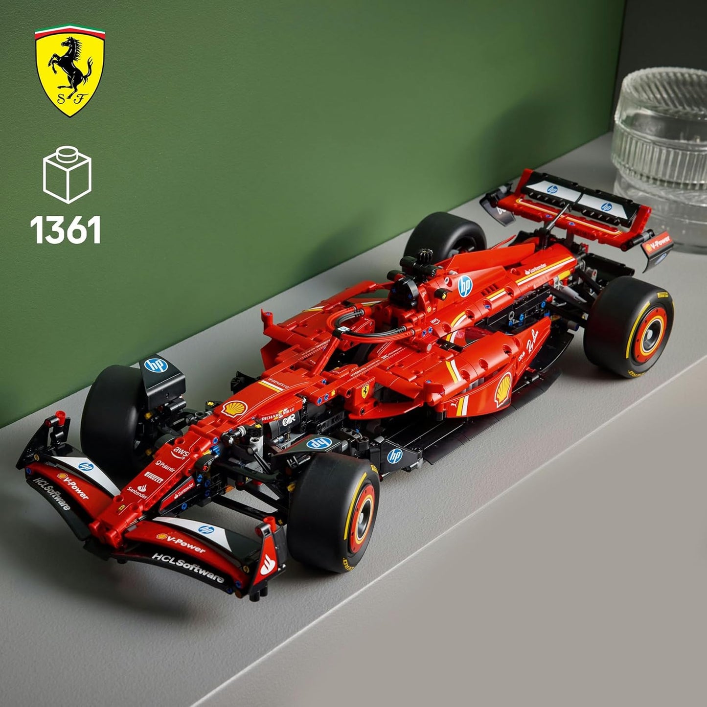 LEGO Technic, Ferrari SF-24 F1 Car Toy Toy Birthday Present Block Male Female Vehicle Car Mini Car 42207