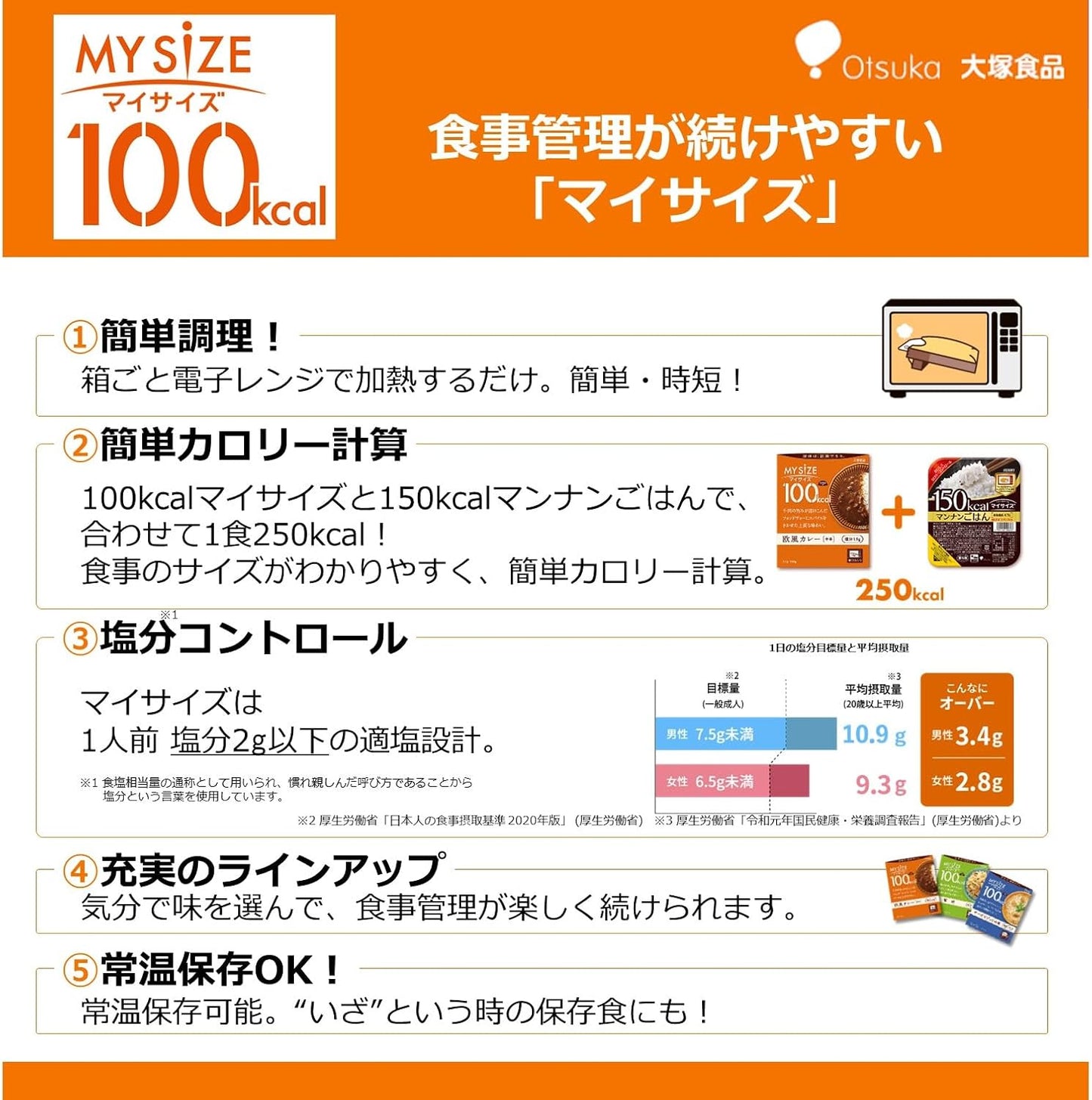 MySize Otsuka Foods 2-Week Set 14 Meals Pouch [Set Purchase] [Exclusive]