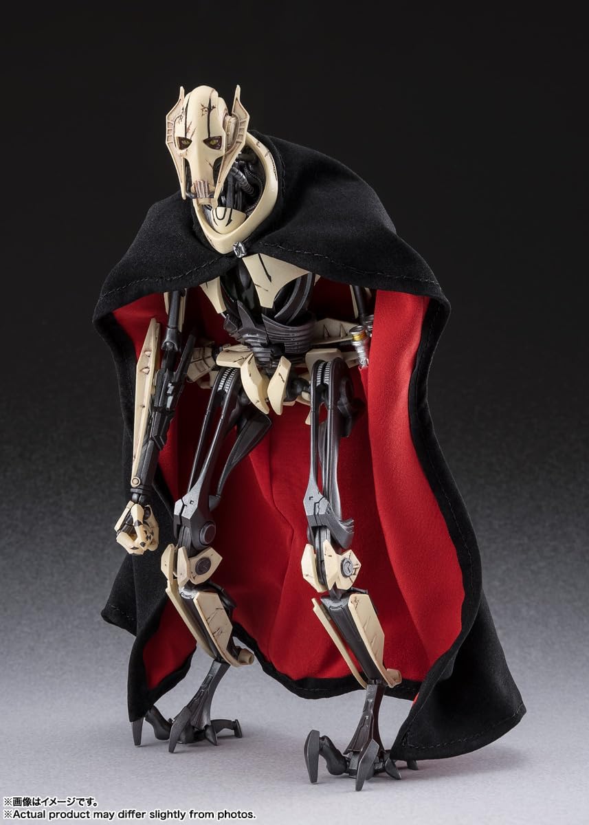 TAMASHII NATIONS S.H. Figuarts Star Wars Episode III: Revenge of the Sith, General Grievous (Star Wars: Revenge of the Sith), Approx. 7.5 inches (190 mm), ABS & PVC & Fabric, Painted Action Figure