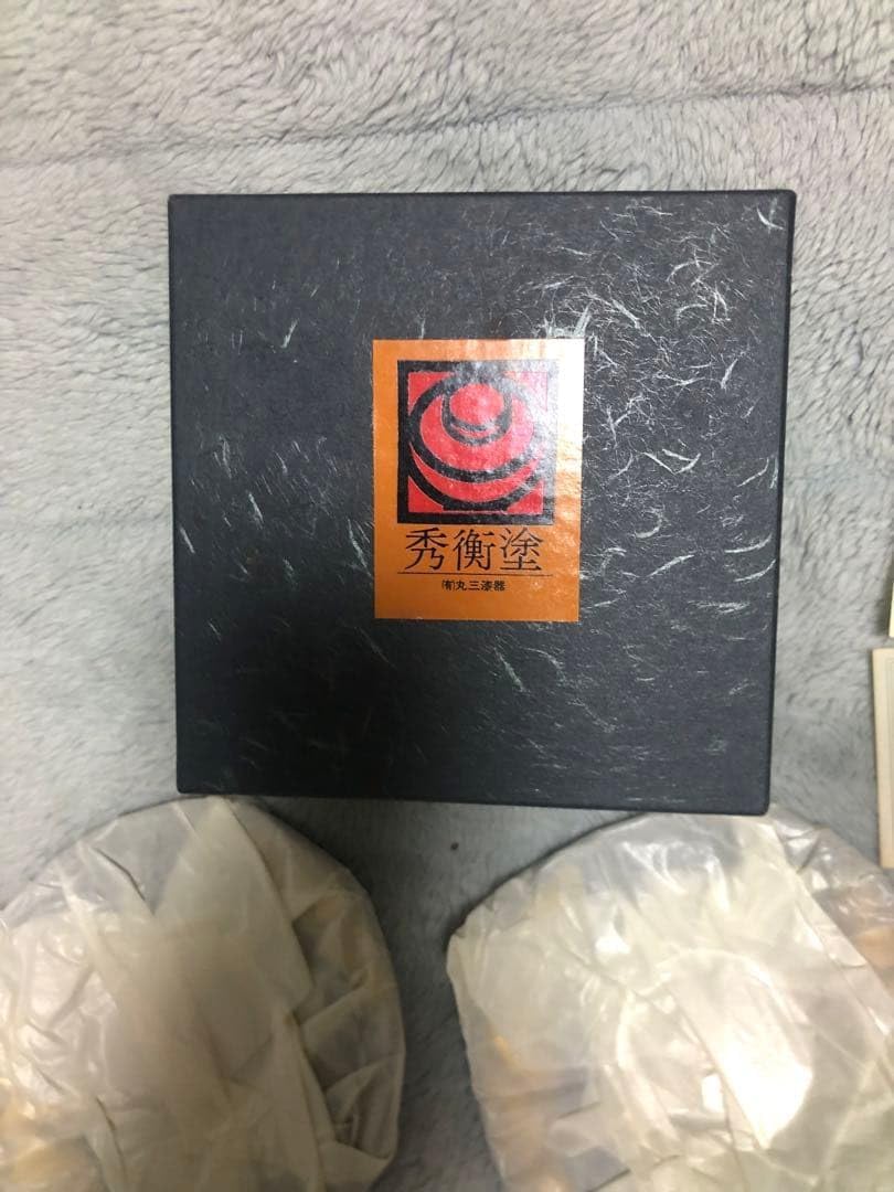 丸三漆器 秀衡塗 茶托 5客セット 天然木 本漆 金雲 伝統工芸品