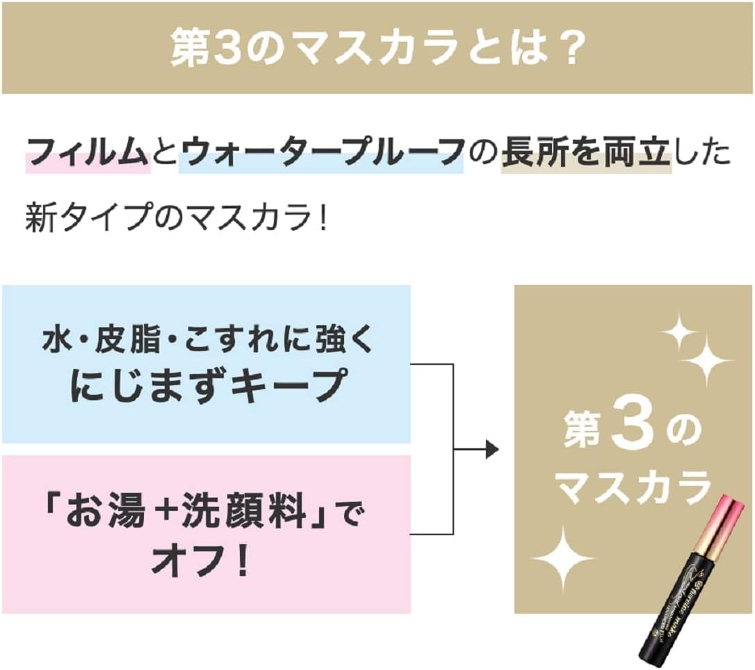 Heroine Makeup Micro Mascara Advanced Film 02 Brown 4.5g Extra Fine Brush to Enhance All Eyelashes Hot Water + Facial Cleanser Off