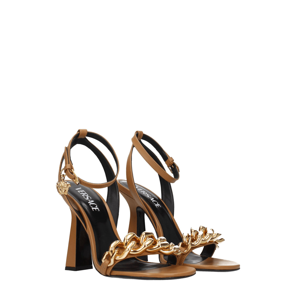 Versace ヴェルサーチサンダルズレザーブラウン - Image 3
