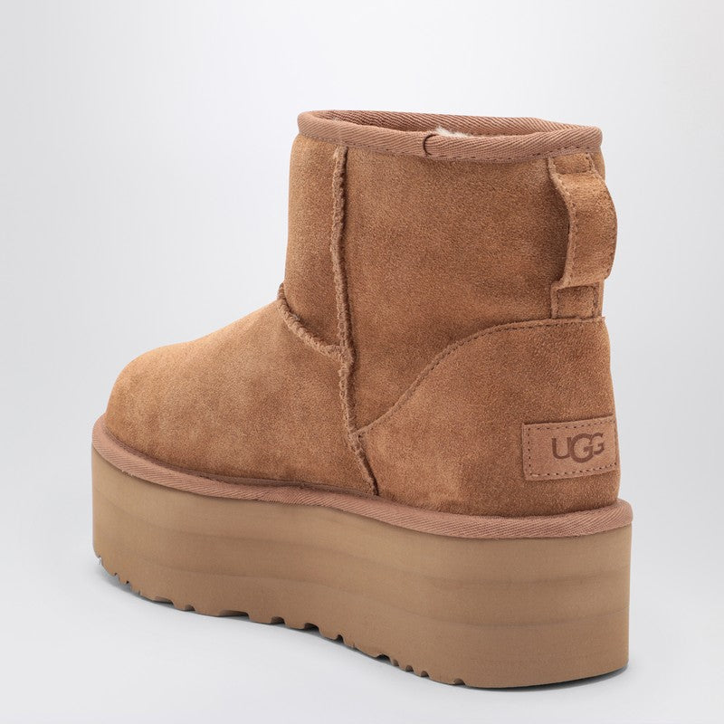 Ugg Ugg Classic Mini Platform Boots In Chestnut - Image 3