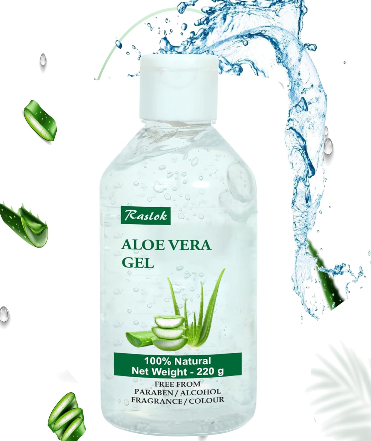Aloe Vera Gel | 100% Pure Natural Aloe Gel For Moisturizing Face Skin & Hair Care,Durable Moisturizing Hydrating Soothing, Non-Sticky (7.76 OZ)