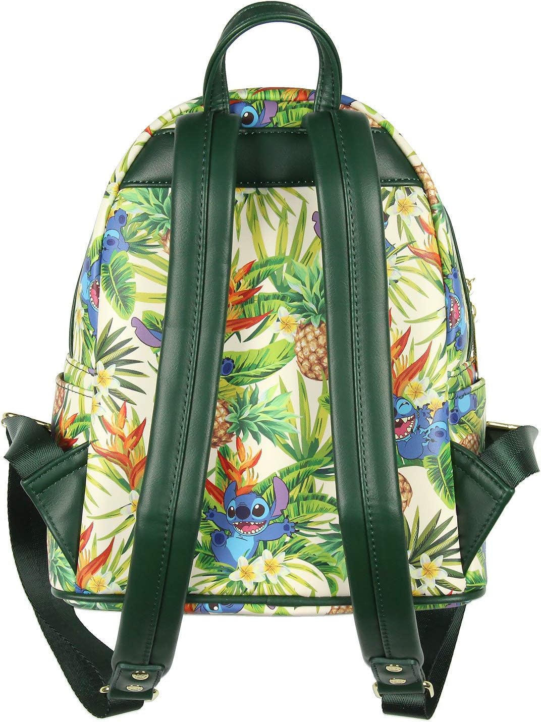 Loungefly Disney Lilo & Stitch - Mini mochila con estampado de piña hawaiana de 11 pulgadas