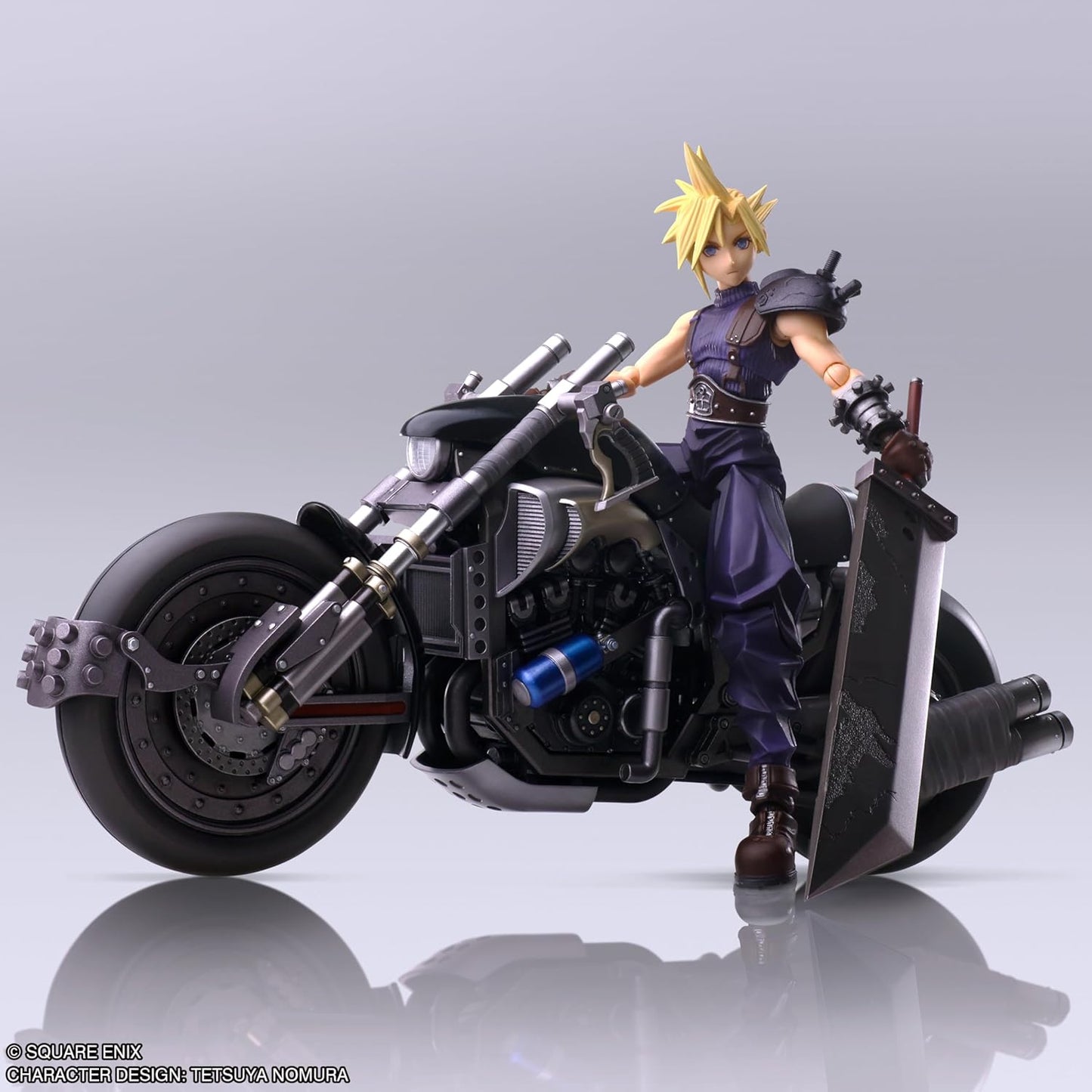 Final Fantasy VII Bling Arts Cloud Strife & Hardy Daytona PVC Pre-Painted Action Figure