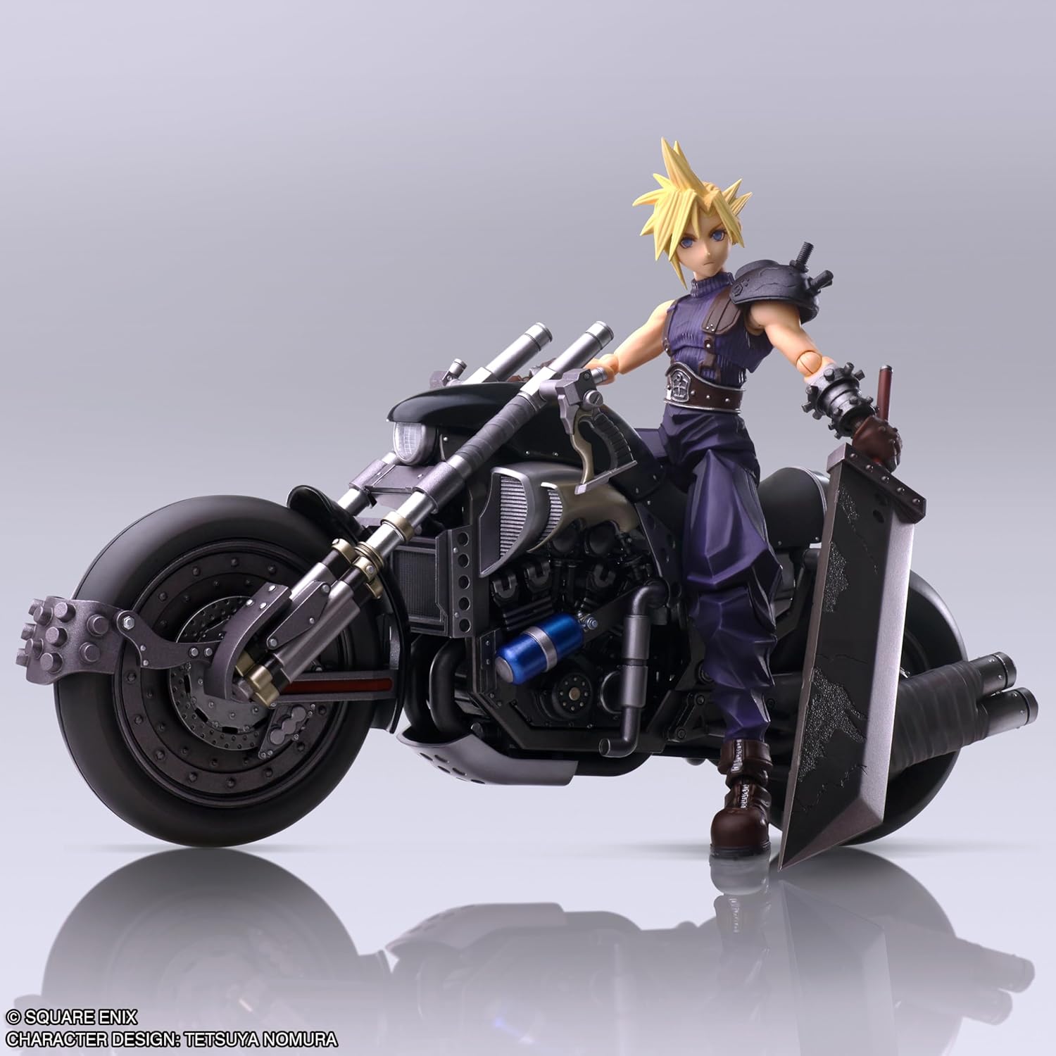 Final Fantasy VII Bling Arts Cloud Strife & Hardy Daytona PVC Pre-Painted Action Figure