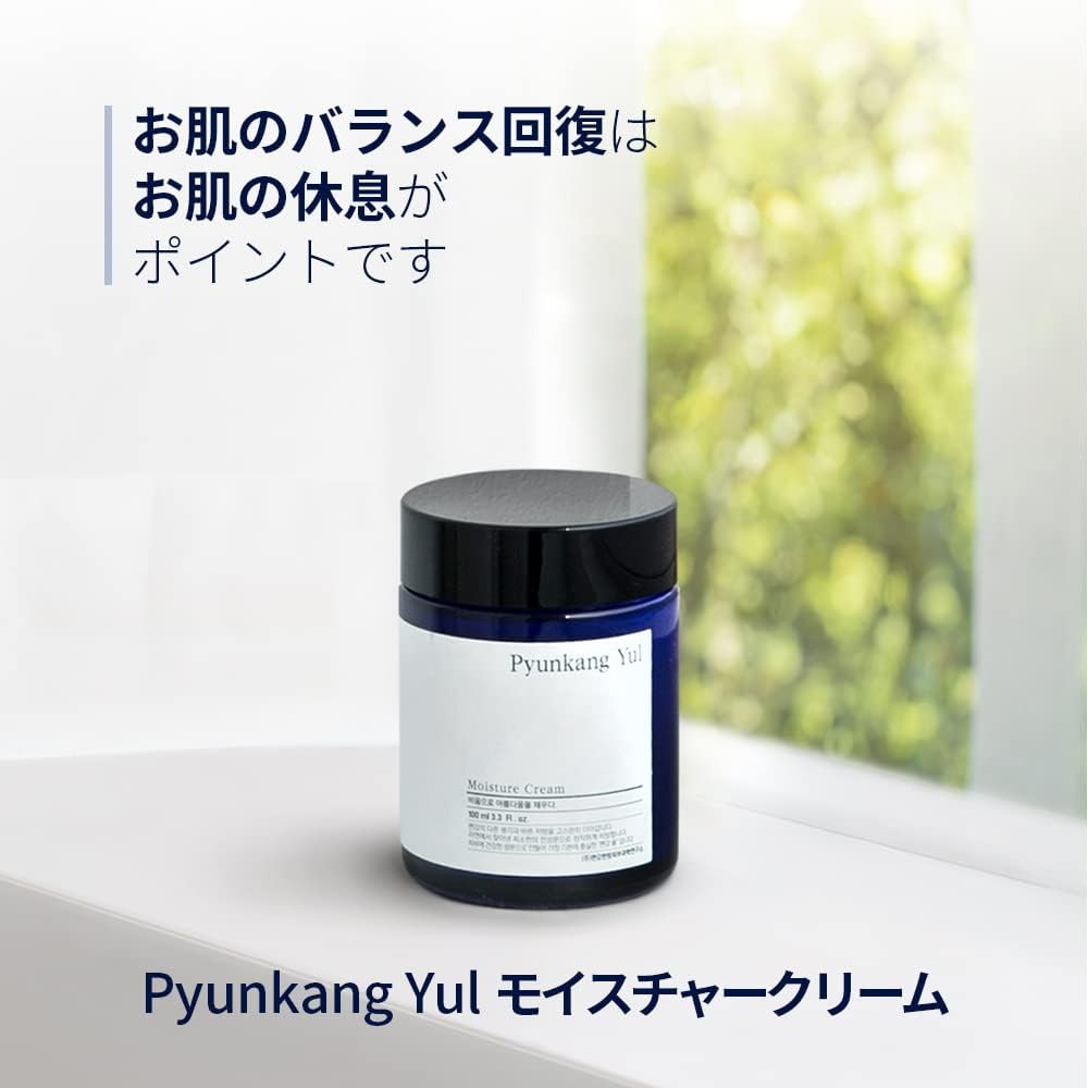 PYUNKANG YUL Moisture Cream, 3.4 fl oz (100 ml) / Skin Care Moisturizing Type / Korean Cosmetics Ranking / Ouren Root Extract, Jojoba Seed Oil, Shea Butter