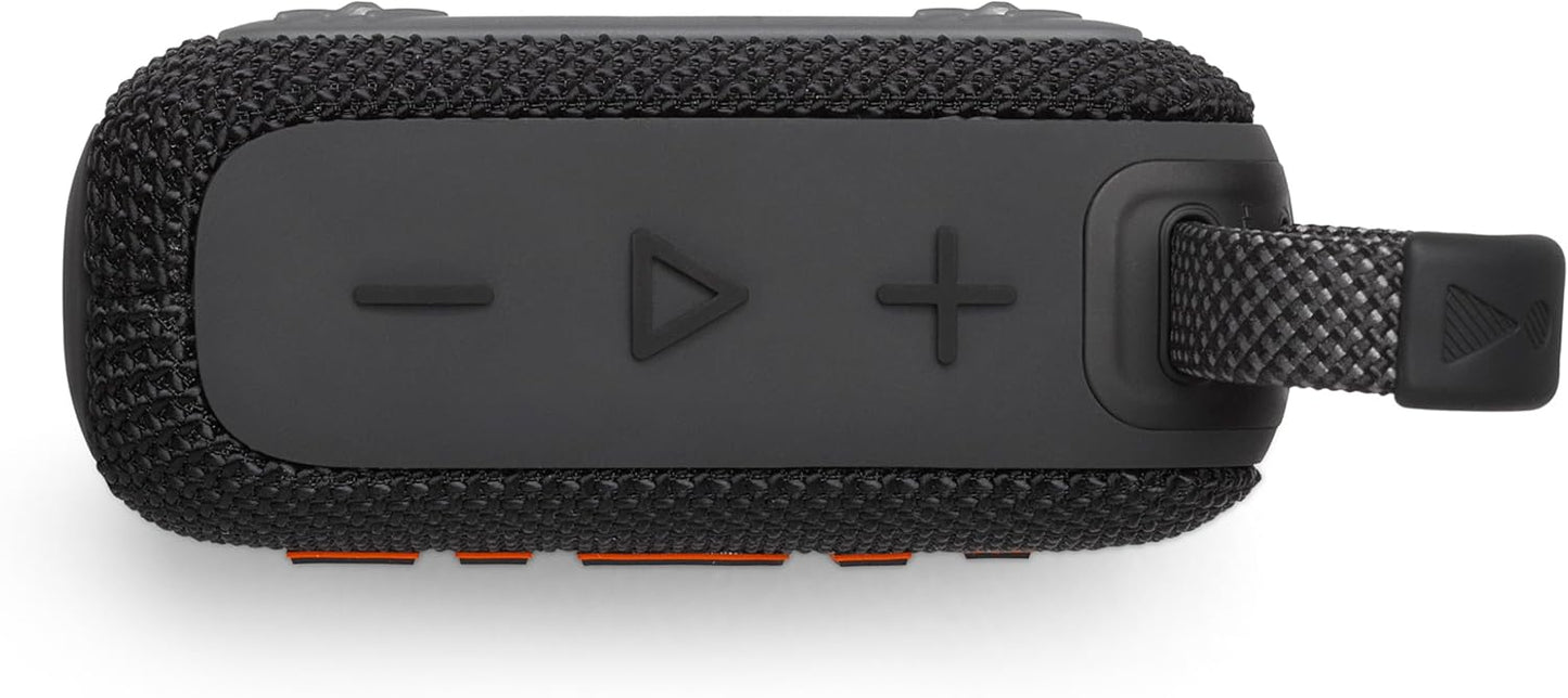 JBL GO 4 Bluetooth Speaker, USB-C Charging/IP67 Dustproof and Waterproof/App Compatible/Passive Radiator/Portable/Black JBLGO4BLK