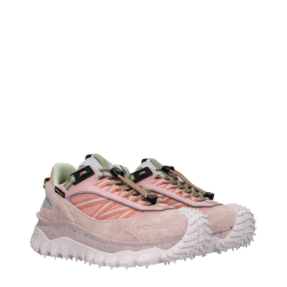 Moncler モンクラースニーカートレイルグリップビブラム女性スエードピンク - Image 3