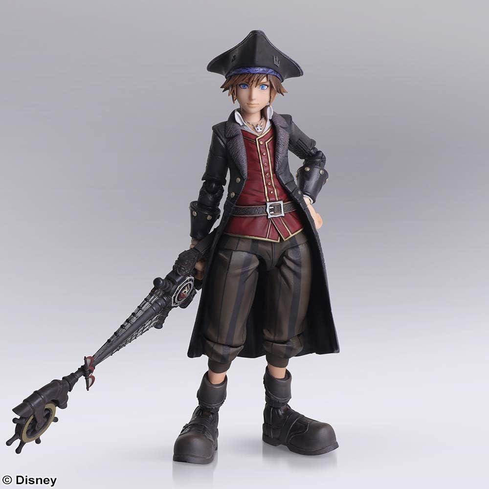 KINGDOM HEARTS III BRING ARTS Sora Pirates of the Caribbean Ver. PVC Pre-Painted Action Figure