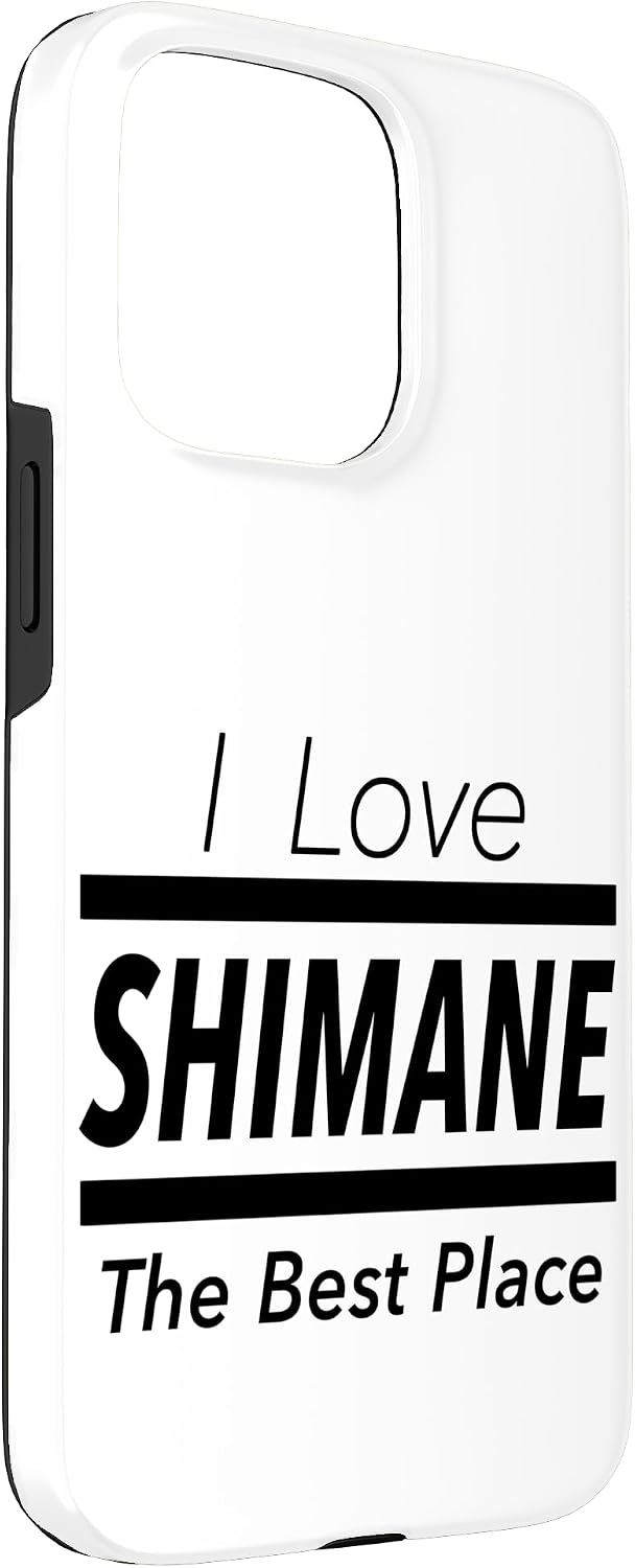 iPhone 15 Pro Max I Love Shimane (I Love) JIMO-T [47 Prefectures] Jimoti Local Love Goods Travel Souvenir Funny Smartphone Case