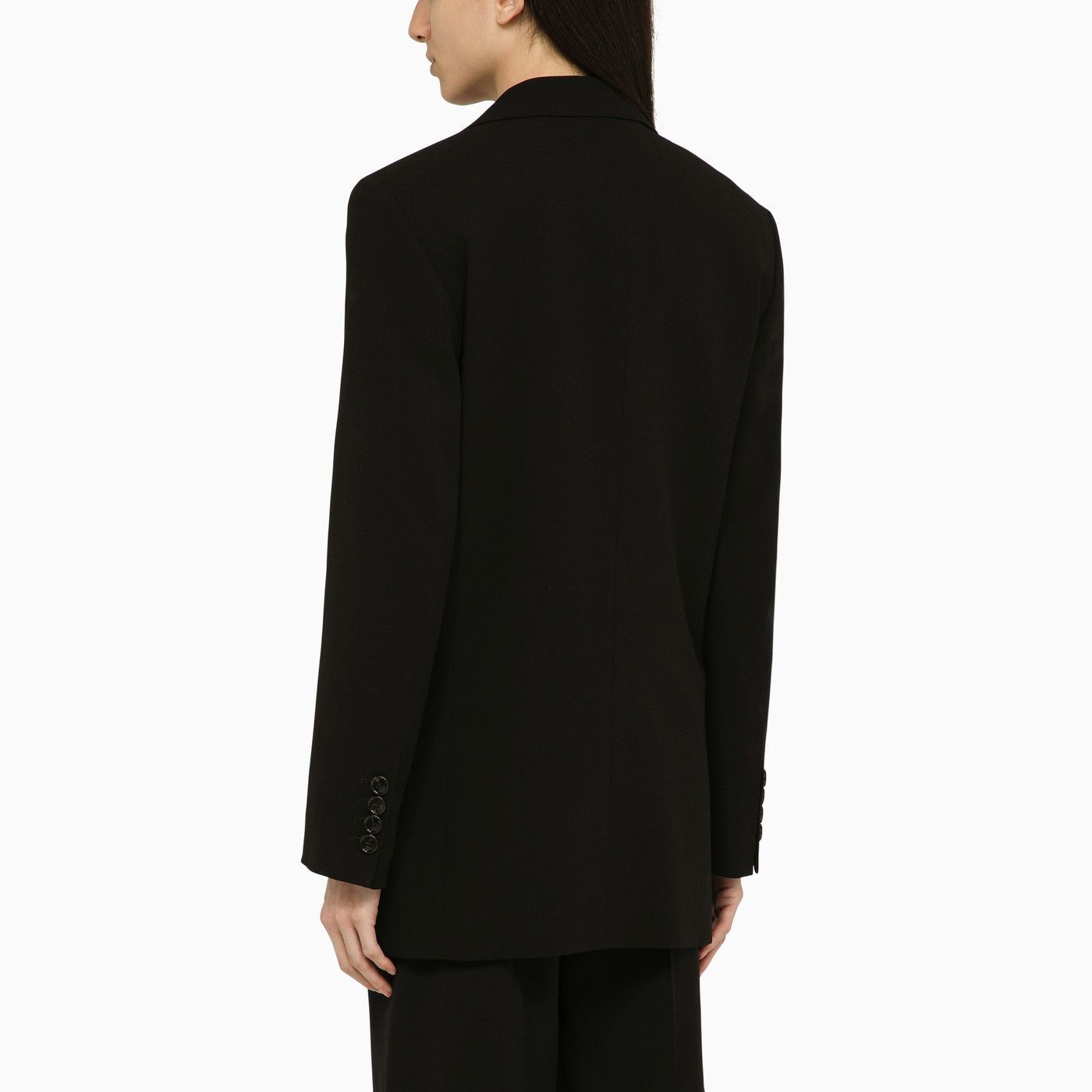 Ami Paris ウールのアミパリブラックシングル胸ジャケット - Image 3