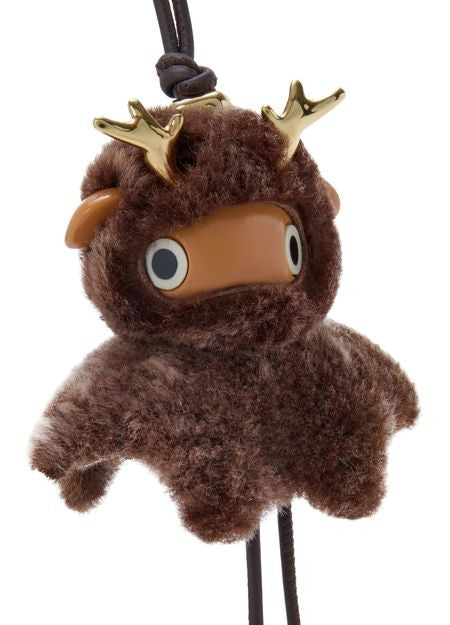 LOEWE Fawnie charm in shearling - Image 3
