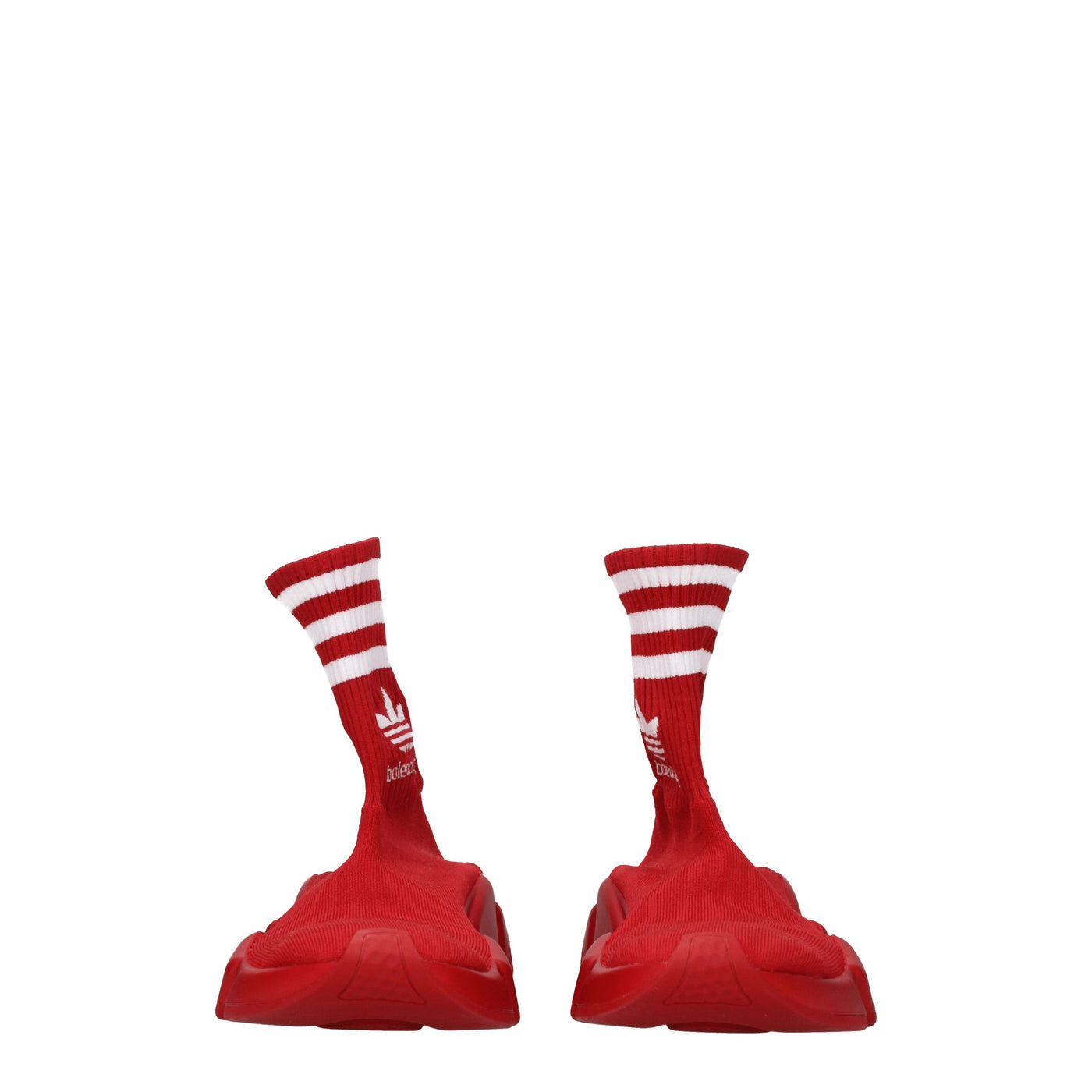 Balenciaga バレンシアガスニーカーアディダススピードウーマンファブリックレッド/ホワイト - Image 3