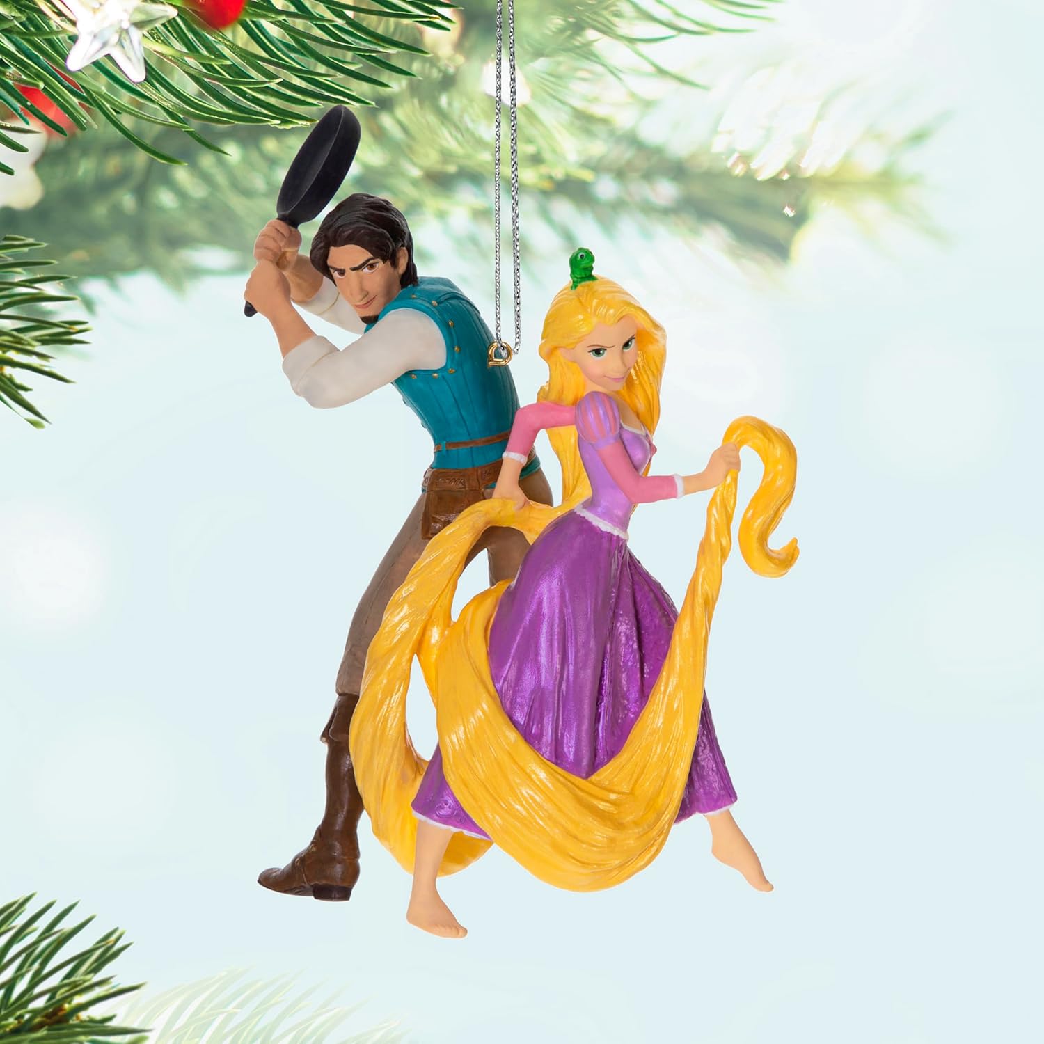 Adorno de Navidad colgante Hallmark Keepsake 2025, Disney Enredados 15 aniversario ¡El mejor día de todos!, Regalos para fans de Disney