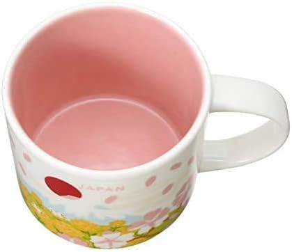 Starbucks You Are Here Collection Mug Japan Spring 14.1 fl oz (414 ml), Japanese Exclusive, Local Cup, Japanese Style, Sakura, Vegetable Flowers, Mt. Fuji Koinobori, Daruma, Sushi, Ceramic, Coffee