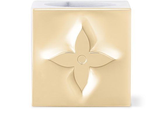 LOUIS VUITTON Metalgram Candle Holder - Image 3