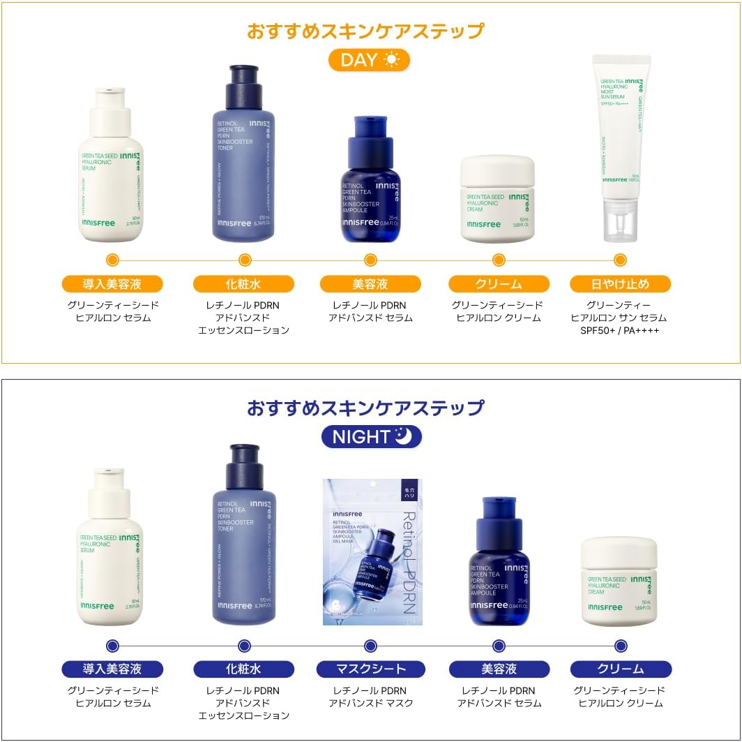 Innisfree Green Tea Seed Hyaluronic Serum 80ml - Genuine Product Introduction Serum, Plenty of Moisture, Oily Skin, Dry Skin, Mixed Skin, Hydration, Moisturizing, Drying, Korean Cosmetics