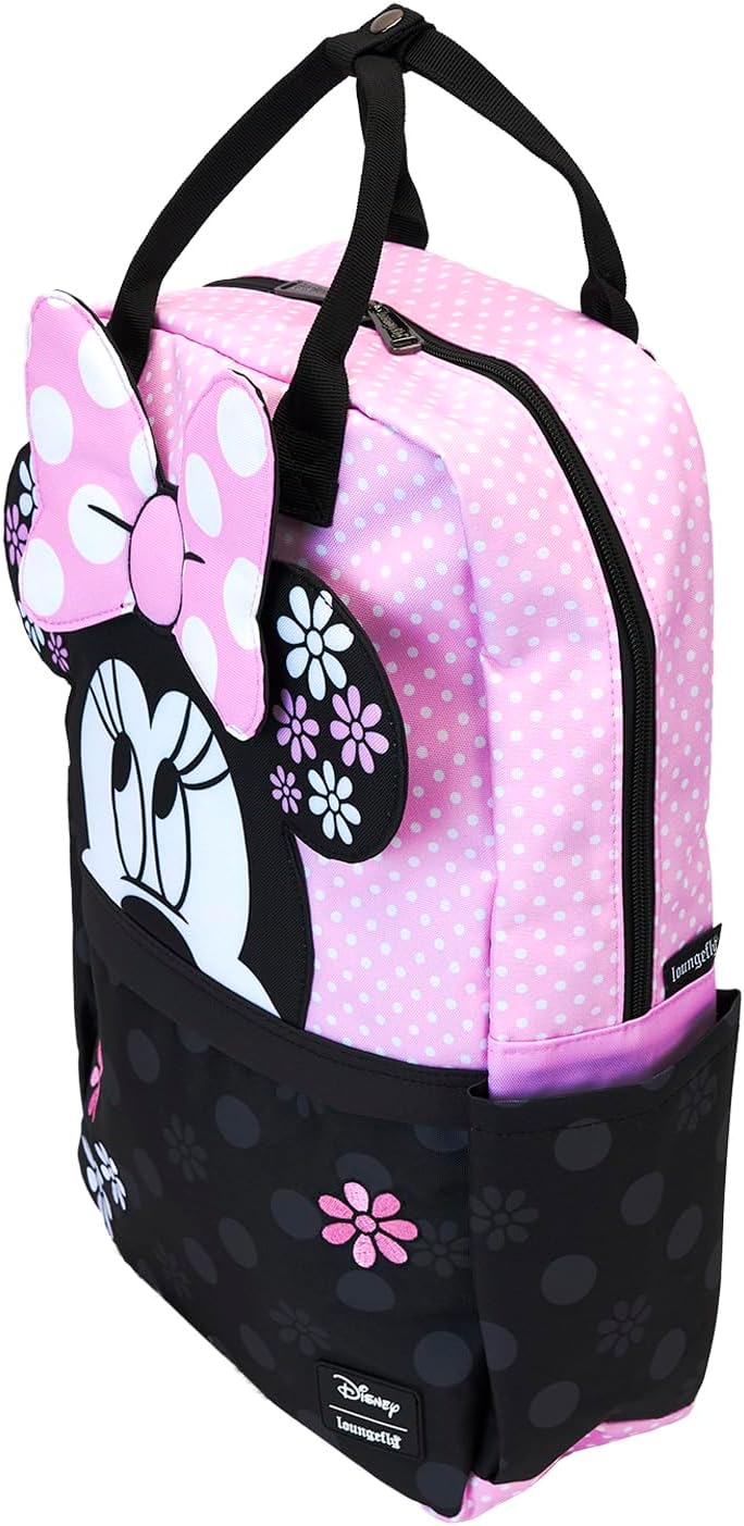 Loungefly Disney Minnie Floral Rock The Dots Nylon Backpack