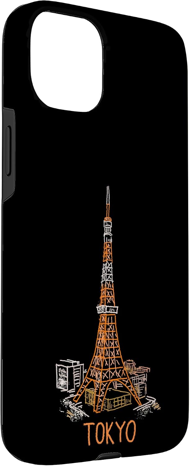 Tokyo Tower Japan Travel Souvenir City Landmark Gift Smartphone Case for iPhone 15 Plus
