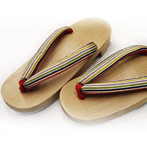 300 Years of Tradition Connected by Craftsmen Kiso Geta, Women's, Striped Pattern, Traditional Crafts, Made in Japan