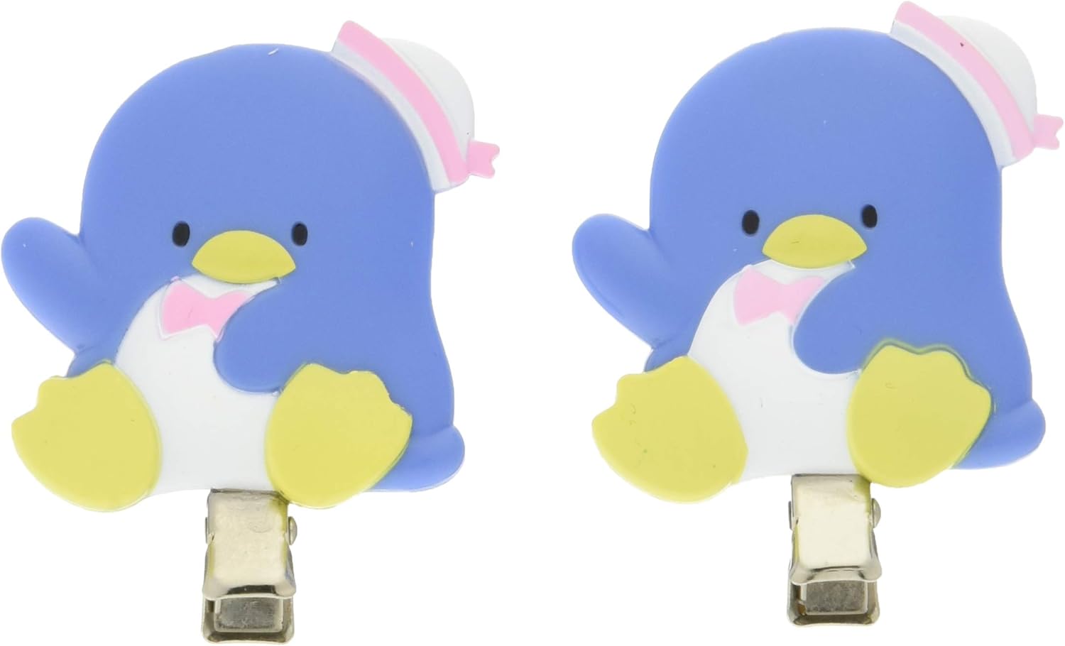 Sanrio N-1803-813532 Tuxedo Sam Hair Clip for Bangs, approx. 1.5 x 0.4 x 2.0 inches (3.7 x 1 x 5 cm), ABS Plastic
