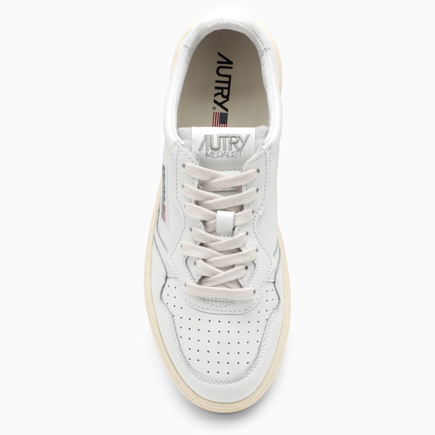Autry White Leather Medalist Sneakers - Image 3