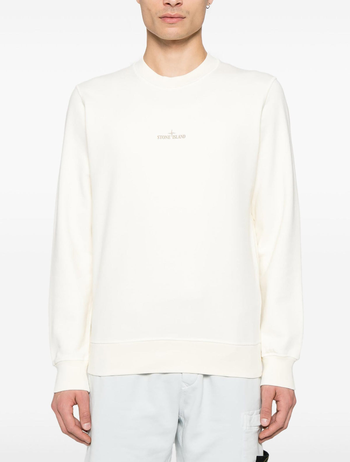 Stone Stone Island Sweaters Ivory - Image 3