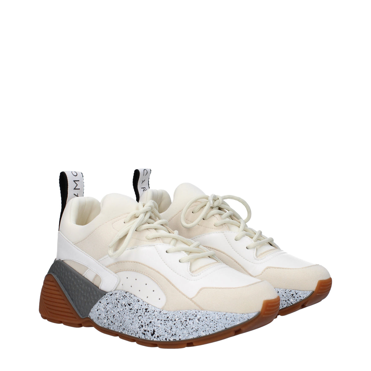 Stella ステラ・マッカートニー・スニーカーの女性エコ・レザー・ベージュ/雪 - Image 3