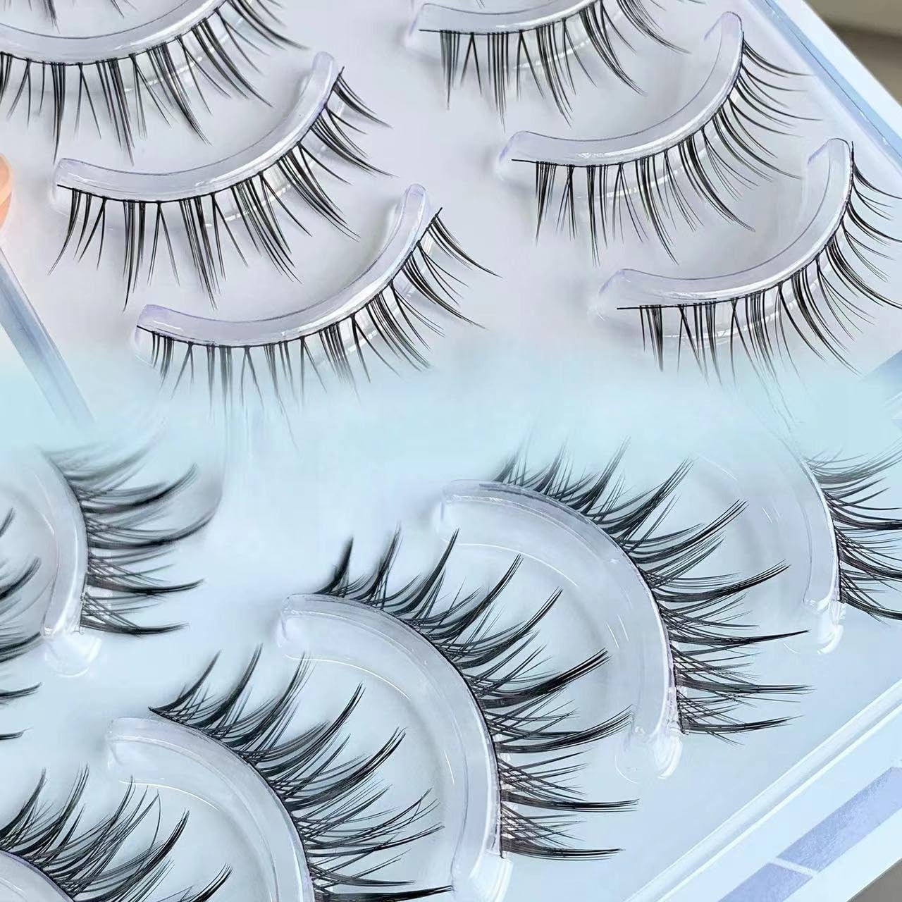 Barbie Comics False Eyelashes, Natural, Popular, Natural Eyelashes, Soft, Top Eyelashes, Natural, Waterproof, Transparent Axis, Handmade Eyelashes, Natural Eyelashes, Reusable, Split Type, False