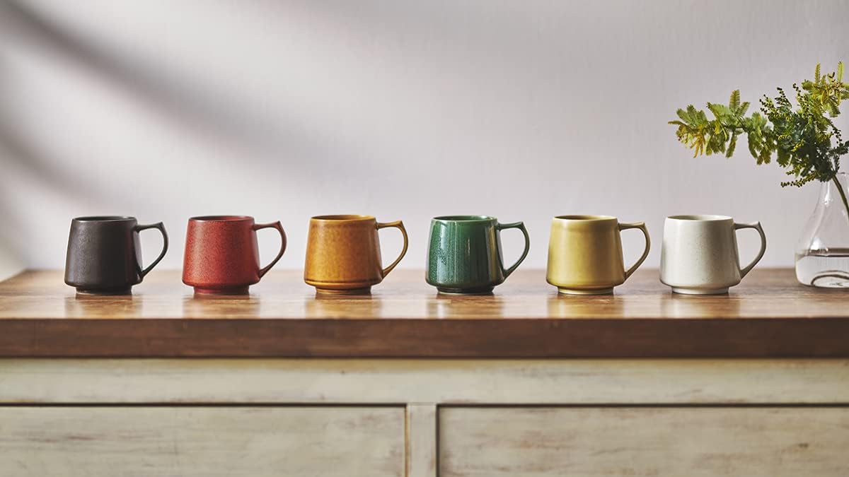 cores C811RD C811RD Mug, Red, 11.8 fl oz (320 ml), Made in Japan, Microwave, Dishwasher Safe, Delicate