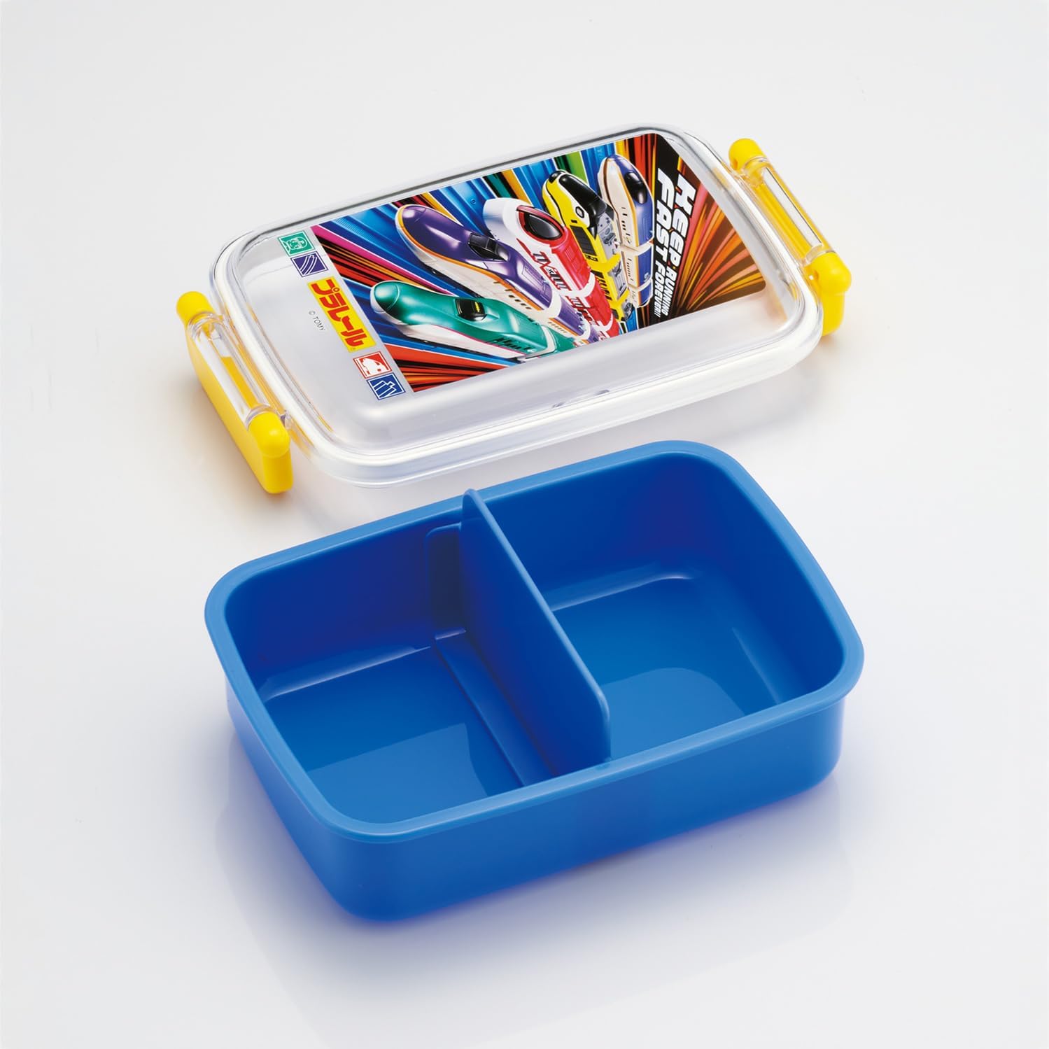 Skater (Skater) Bento Box for Kids, 450ml, Fluffy Topping Dome Lid, Lunch Box, 1-Tier, Made in Japan, Plarail 25, Boy, RBF3ANAG-A