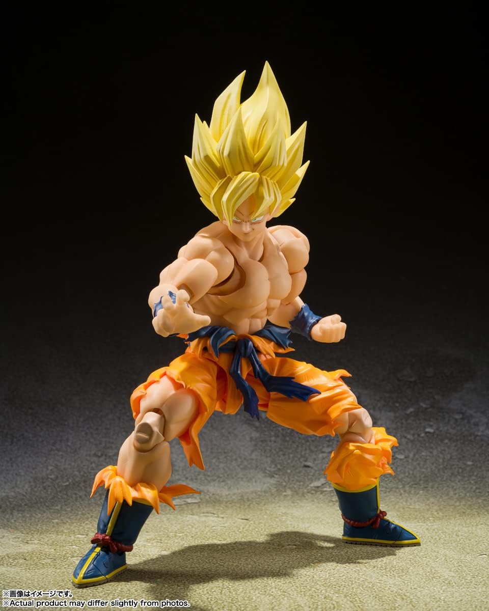 Bandai Spirits S.H. Figuarts Dragon Ball Super Saiyan Son Goku - Legendary Super Saiyan - Approx. 5.7 inches (145 mm), ABS & PVC Pre-painted Action Figure