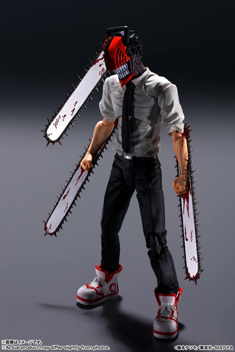 TAMASHII NATIONS S.H. Figuarts Chainsaw Man, Approx. 5.9 inches (150 mm), PVC & ABS, Pre-painted Action Figure