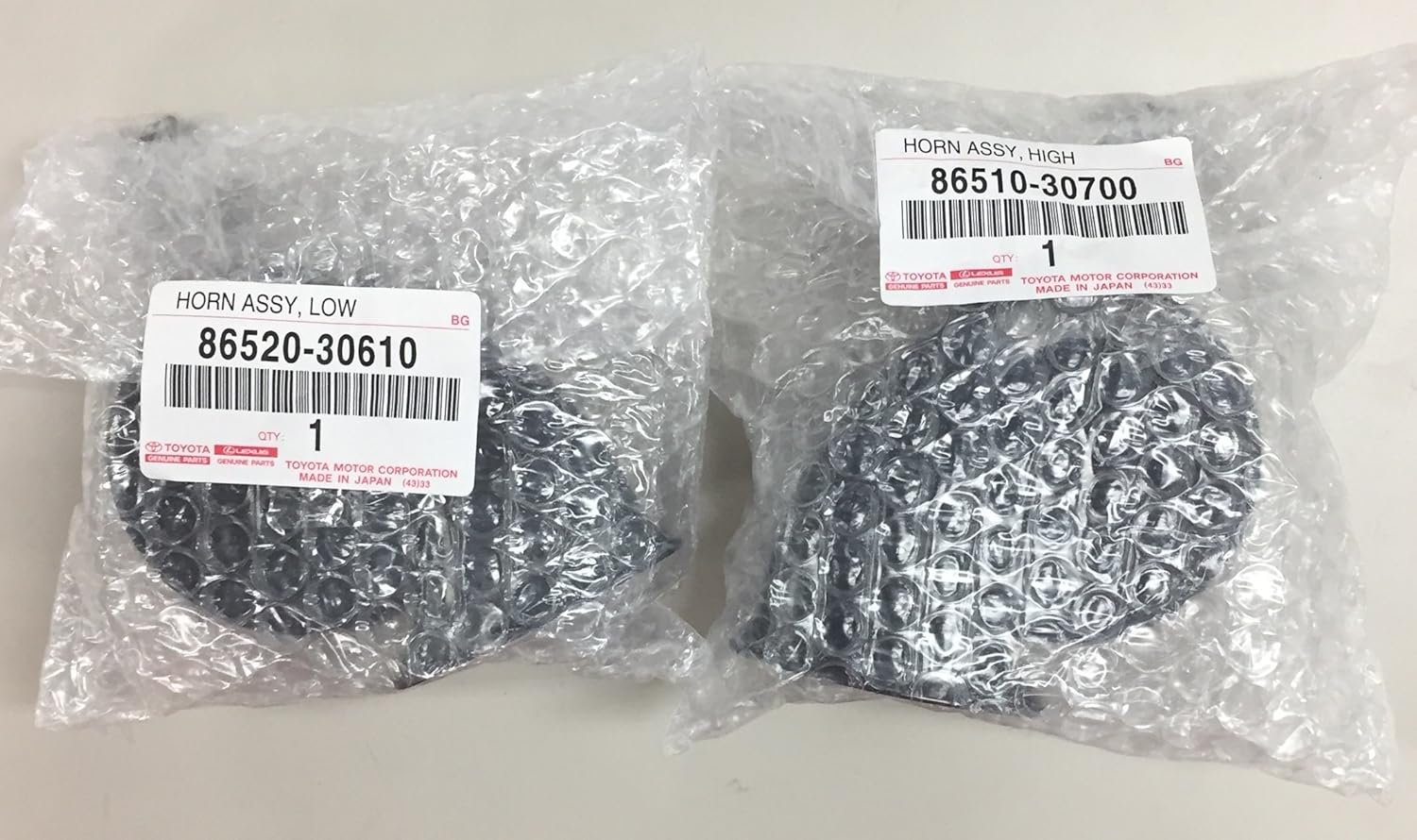 TOYOTA Genuine Lexus LS600 / 600HL High Pitched Horn / Low Pitched Horn Set, Low Hi Set