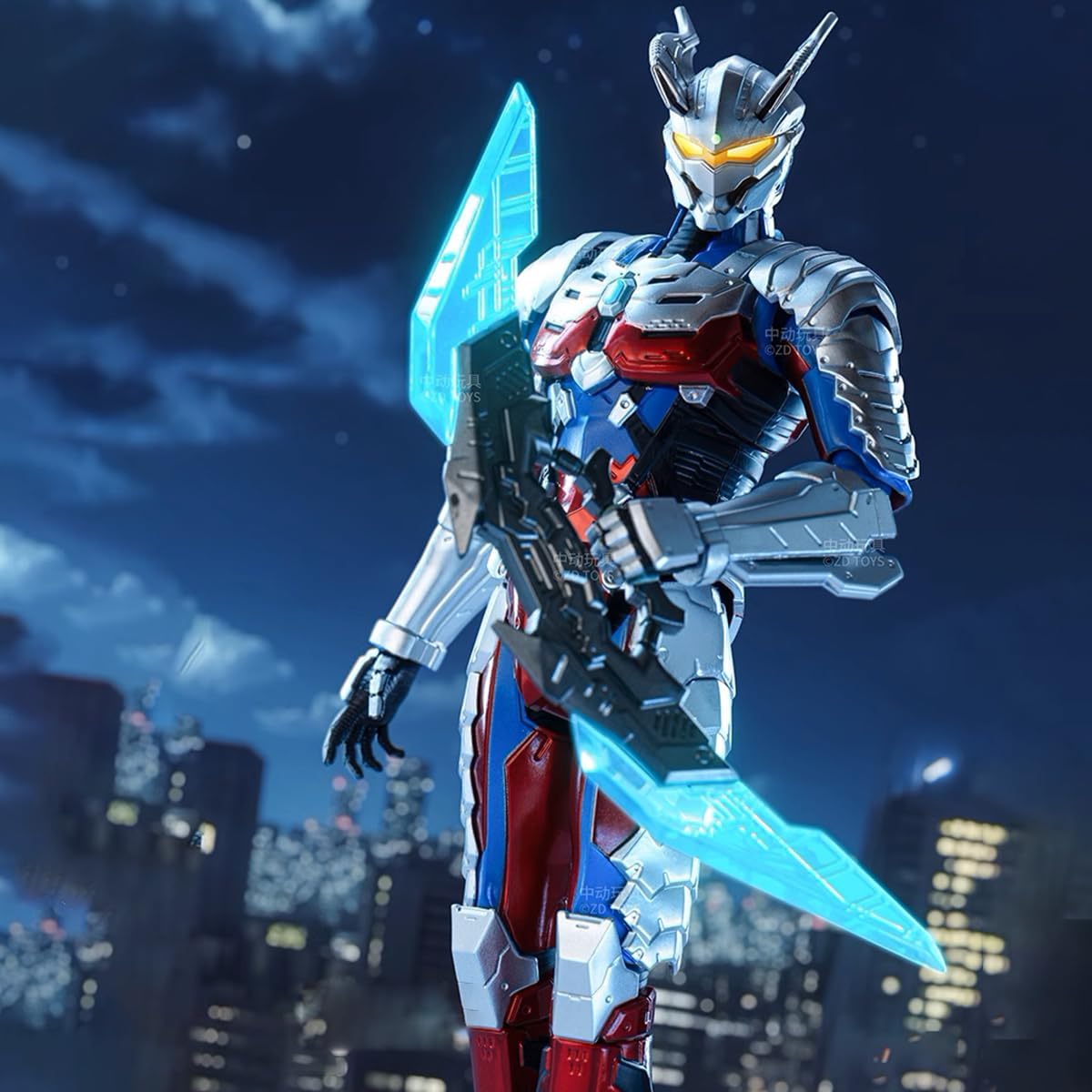 HiPlay 1/10 Mobile Ultraman Zero UA-A08 Action Figure, Painted Finished Product