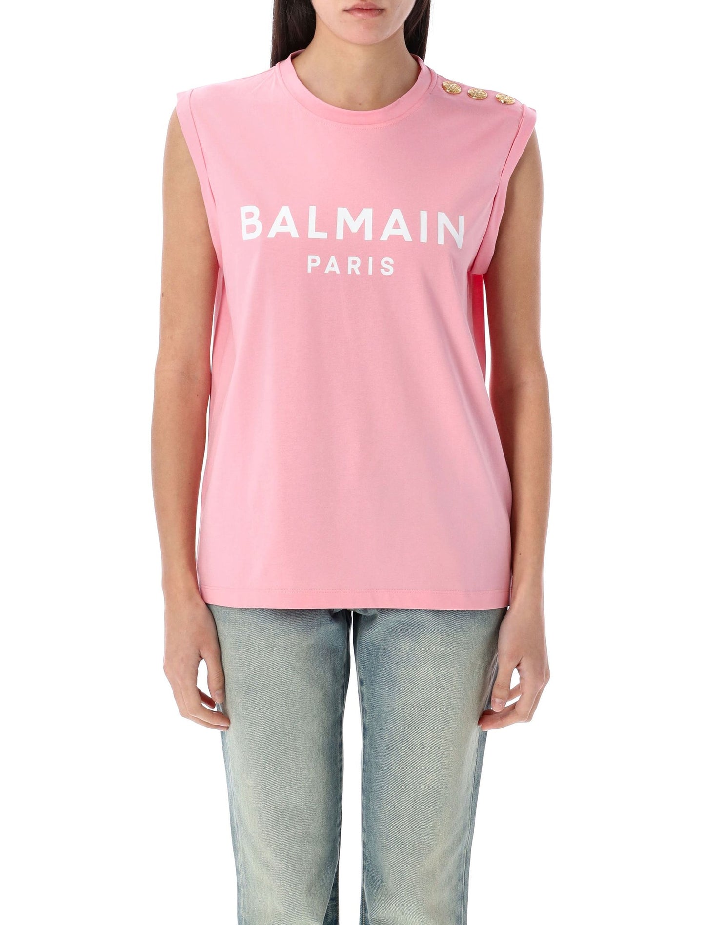 Balmain バルメインTシャツとポロスピンク - Image 3