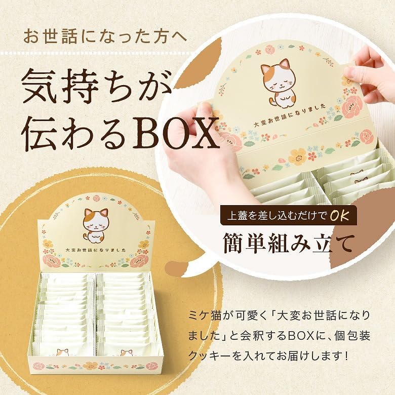 Okimochi Cookie Thank You for Your Service Sweets Retirement Thank You Gift (30 sheets)