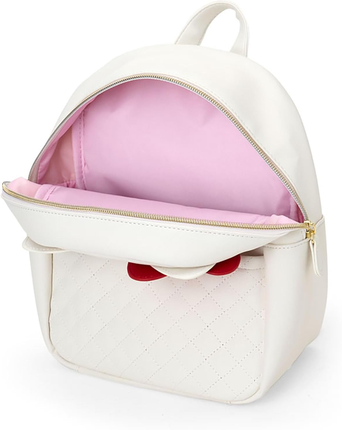 Sanrio 155322 Hello Kitty Face Backpack, PU Leather, For Ages 3 and Up