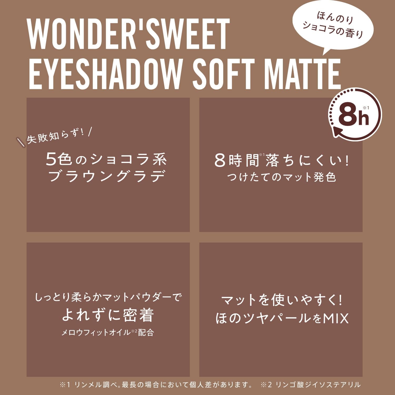 RIMMEL Wonder Sweet Eye Shadow Soft Matte 001 Mocha Cream Chocolat 0.1 oz (4.6 g)